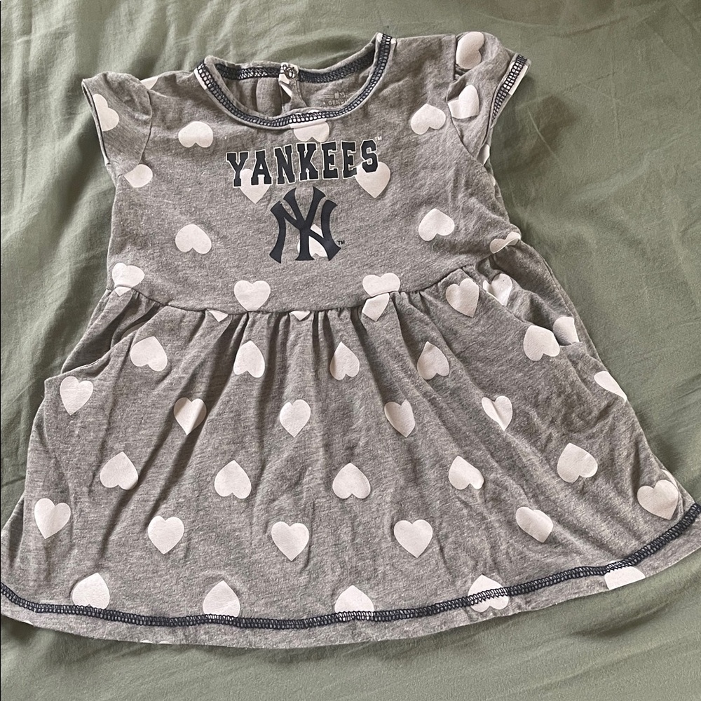 Genuine Merchandise Gray and White Kids Casual Dress